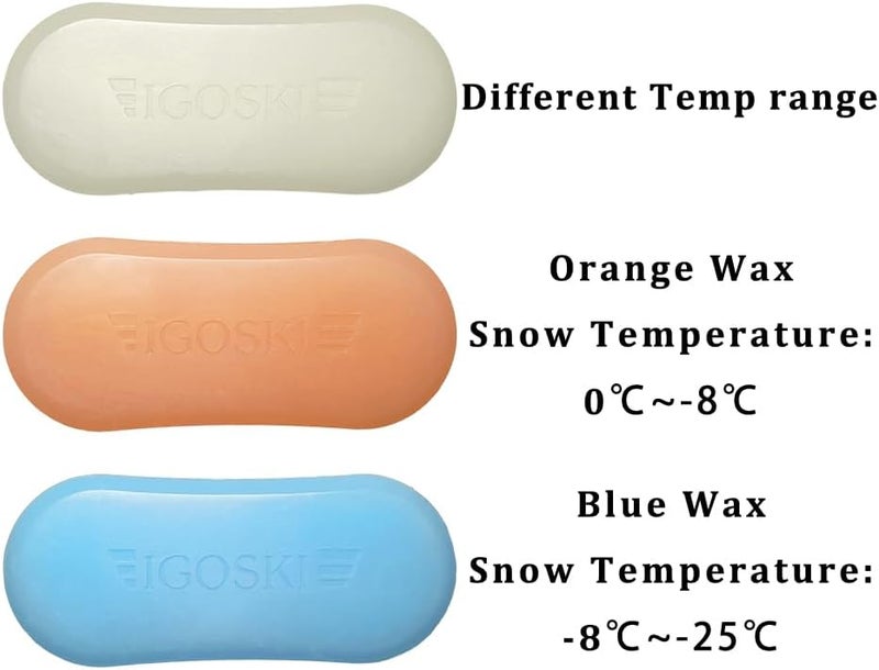IGOSKI 3 Packs Snowboard Wax All Range Temp Wax Kit 300g in Total - Image 3